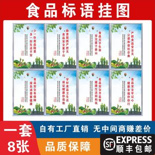 食堂文化标语墙贴餐厅光盘行动宣传海报食堂珍惜粮食挂图墙贴挂画