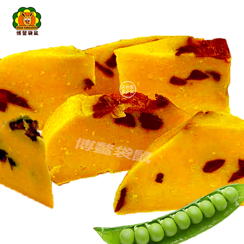 河南特产豌豆糕纯手工豌豆沙豌豆馅粗粮柿饼蜜枣红豆切糕点心周口