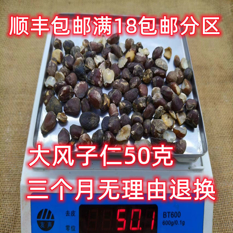 北京同仁堂 大枫子仁 中药材 正品 大风子仁 枫子仁50g可打粉包邮
