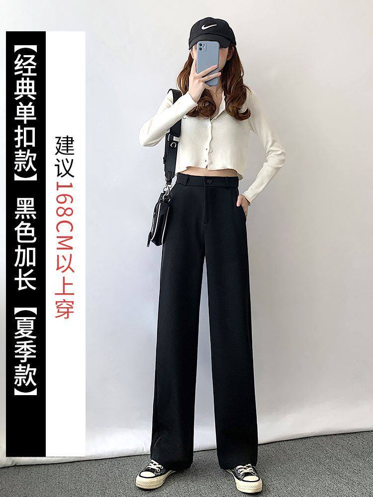 Straight pants suit Easy Show thin trousers wide Tall Super large have more cash than can be accounted for commute High waist pants Parenting Ninth pantsin the Women's clothing/Boutique , Pants , Casual pants  category - from Buy2taobao.com to provide professional Taobao agent buy service