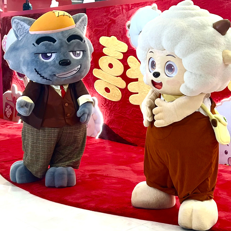 灰太狼卡通人偶服装喜羊羊美羊羊行走人偶玩偶服道具服演出服定做