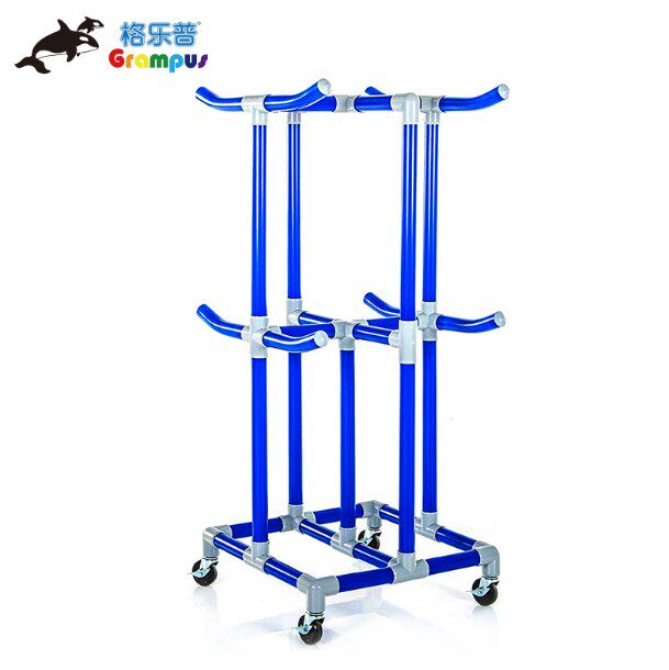 多功能巨无霸蓝色呼啦圈跳绳滑板车收纳架格乐普园儿童教学辅助