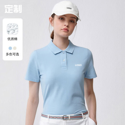 定制POLO衫夏季纯棉短袖T恤印字LOGO图做工作衣服装DIV文化广告衫