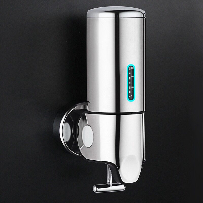 不锈钢皂液器壁挂式手动