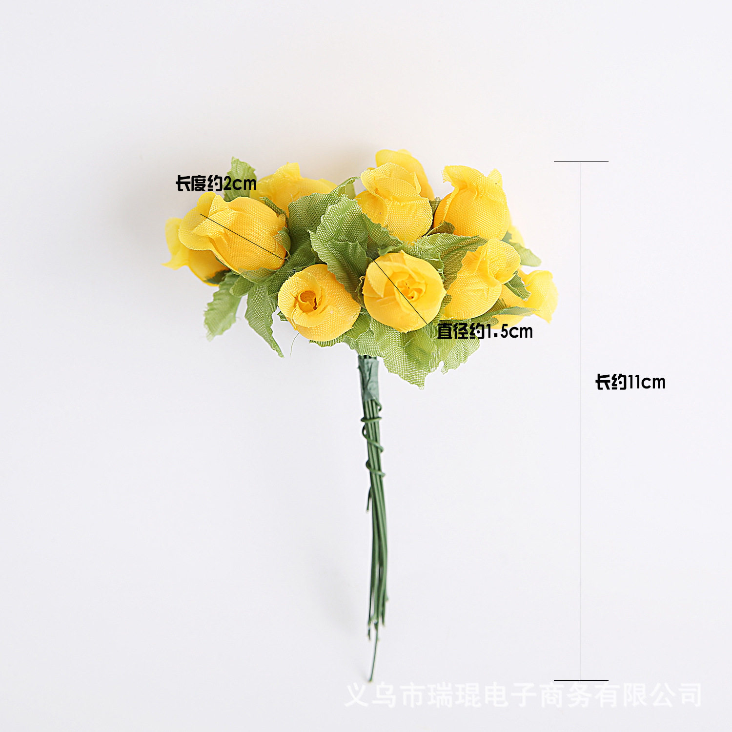 12头仿真花花束玫瑰花假