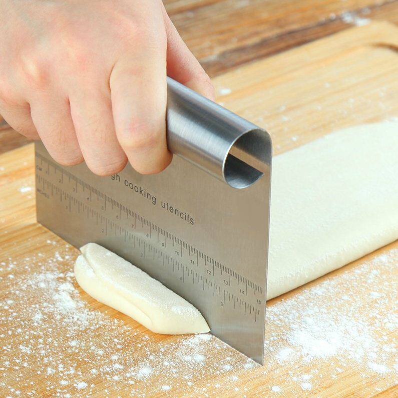 不锈钢切面刀具刮刀奶油蛋糕肠粉刮板刮片面团烘焙油条面食切割刀