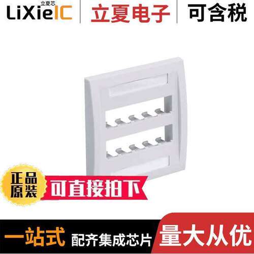 CFPE10IW-2GY连接器 〔FACEPLATE, 10 PORT, DOUBLE GANG, 〕