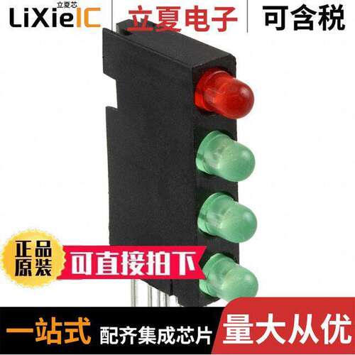 5680101222F光电元件 〔LED CBI 3MM 4X1 RED,GRN,GRN,GRN 〕