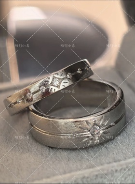 星星100级牵绊戒指精致高级小众个性日常情侣戒指