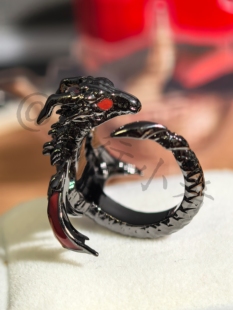 龙彻周边戒指秦彻龙形可爱二次元龙戒高级感个性游戏周边戒指