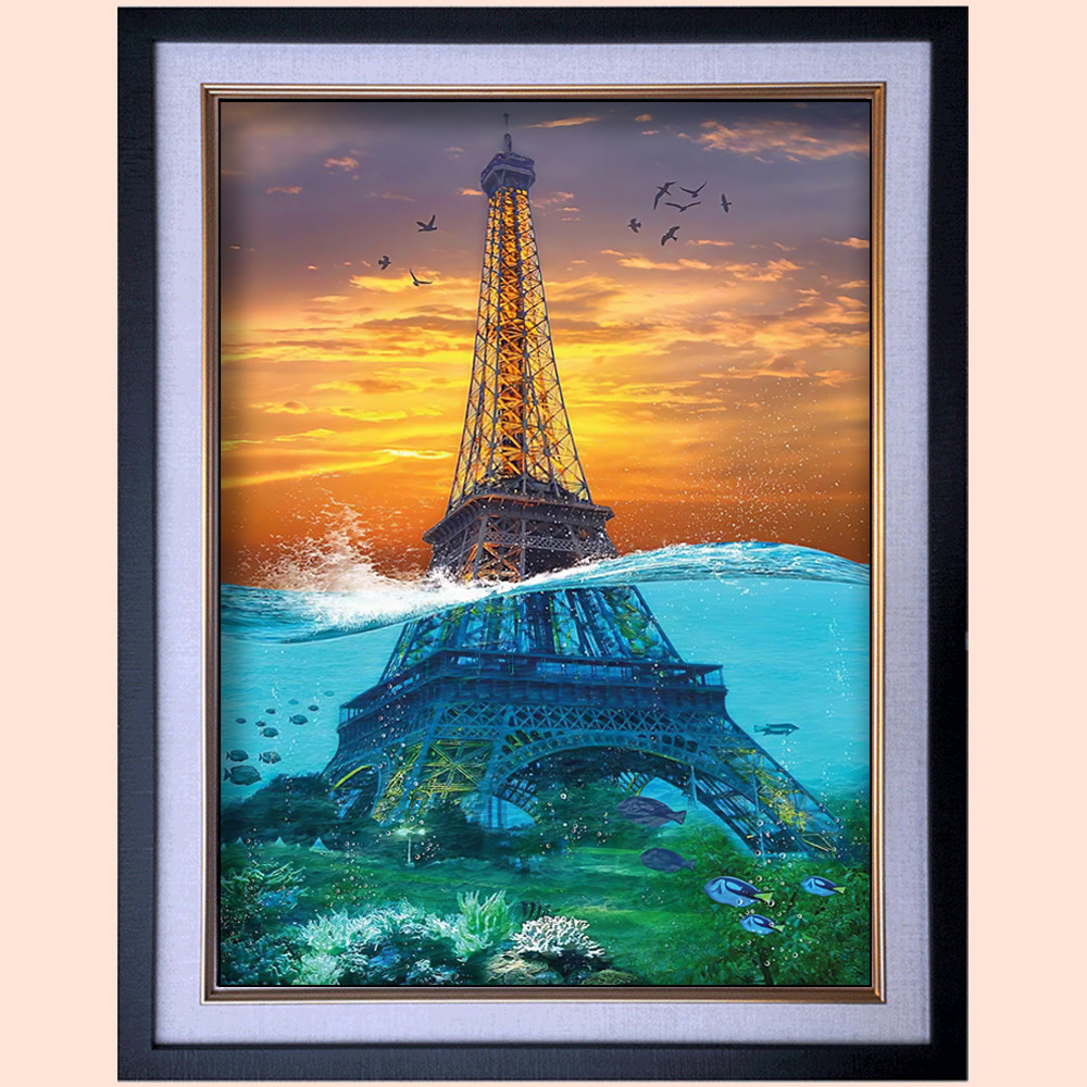 埃菲尔铁塔超大5000片玩具拼图