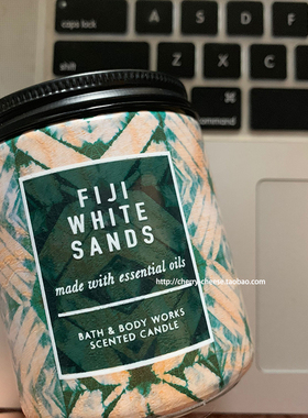清仓美国购现货bbw单芯蜡烛EXO伯贤同款fiji white sands室内香薰