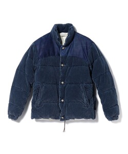 BEAMS REMI RELIEF羽绒服灯芯绒条绒日系复古西山彻余文乐藏蓝色
