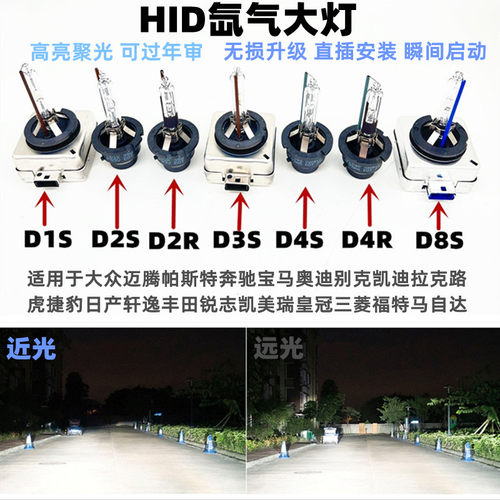 超亮hid汽车氙气灯泡D1S奔驰宝马