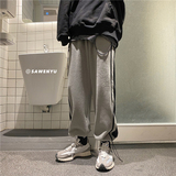 推荐保暖摇粒绒条纹运动卫裤休闲裤子男潮人903-DK72-P65控78，男装休闲裤，星座903