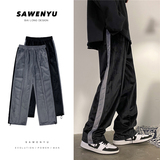 力爆保暖丝绒高街嘻哈裤休闲裤子男拖地卫裤903-DK60-P65控78，男装休闲裤，星座903