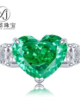 轻奢珠宝新款高碳钻戒指通体925