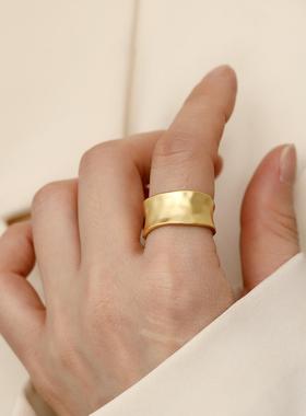 HYACINTH 戒指女小众设计戒指冷淡风网红可调节开口戒 潮酷指环