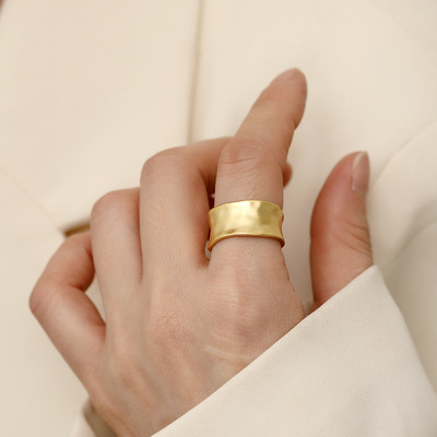 HYACINTH 戒指女小众设计戒指冷淡风网红可调节开口戒 潮酷指环