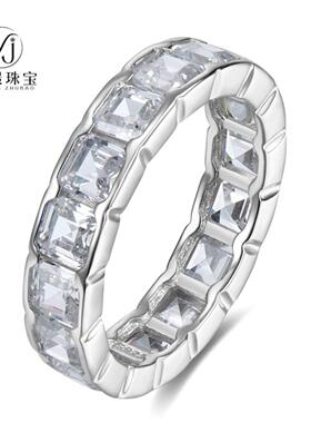 轻奢珠宝2026新品925银排钻戒指