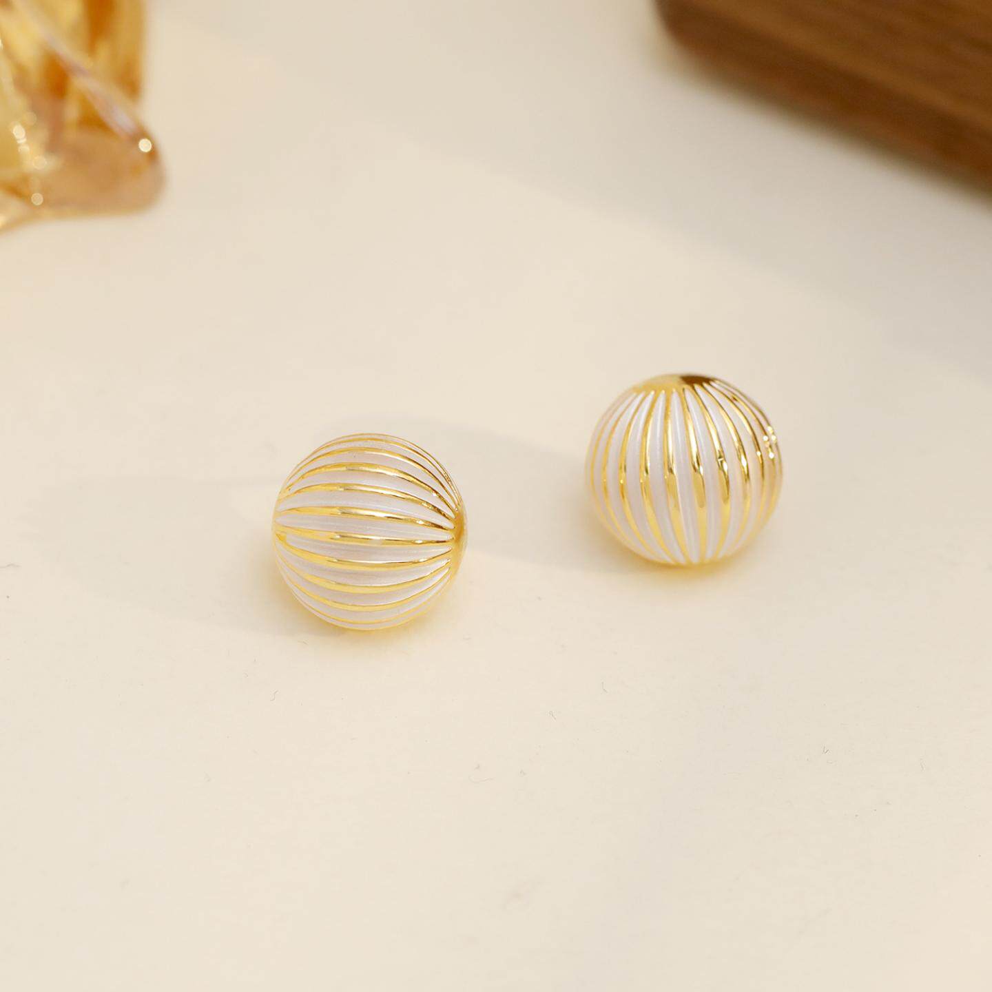 925银针欧美大牌纹理圆圈耳环