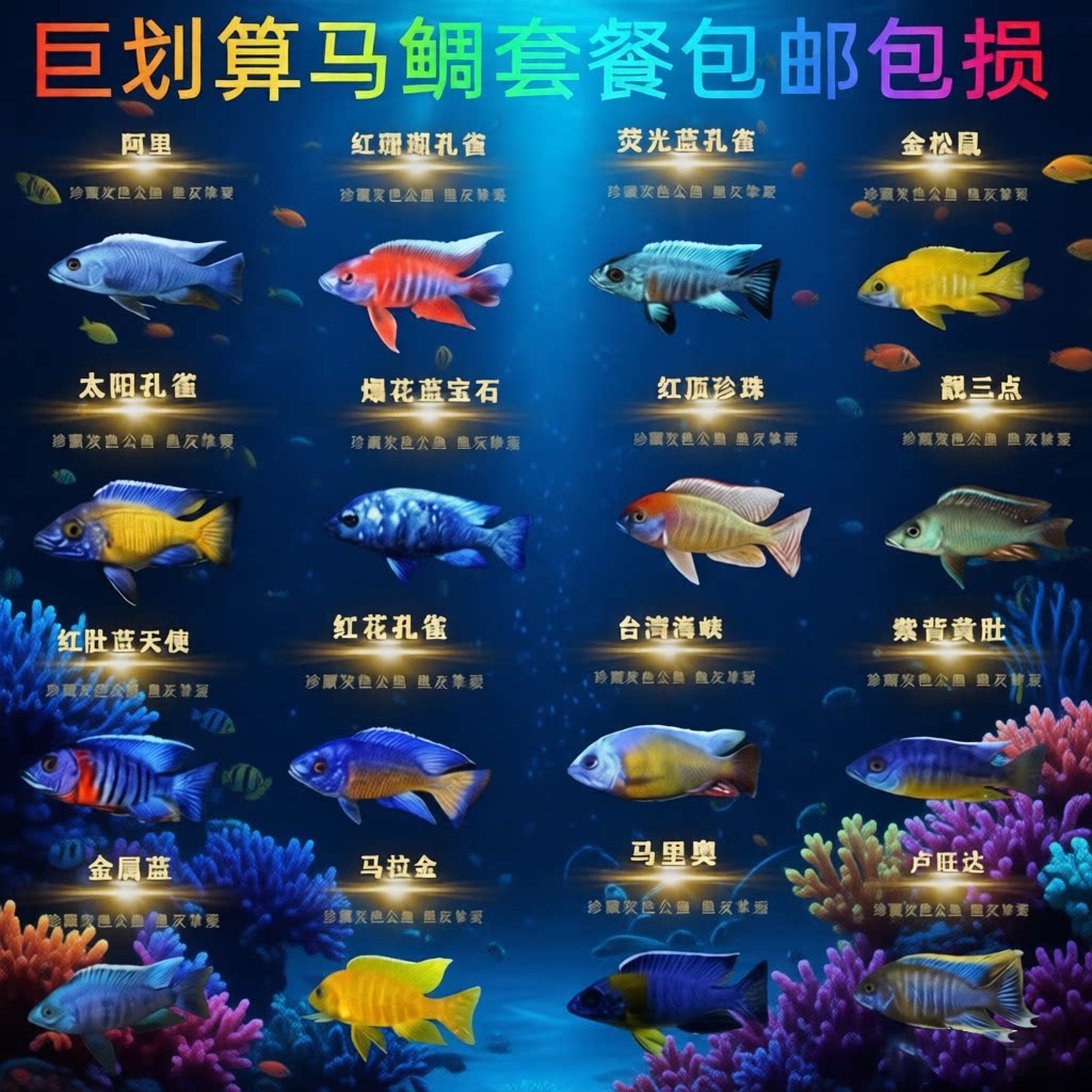 三湖慈鲷坦鲷 布隆迪六间 热带鱼
