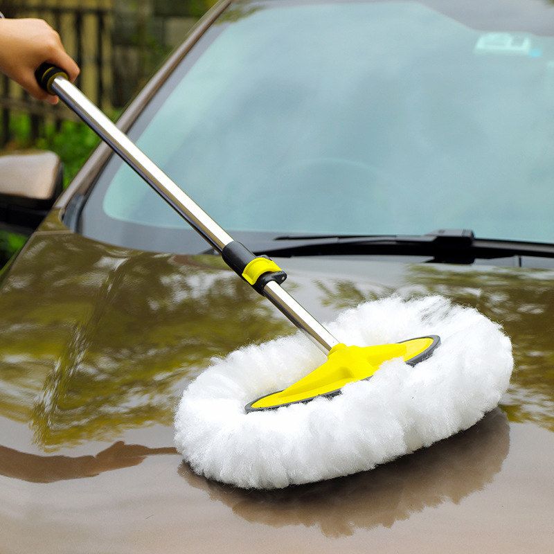 洗车拖把长柄伸缩清洗工具洗车用品汽车刷车拖把洗车刷子擦车拖把