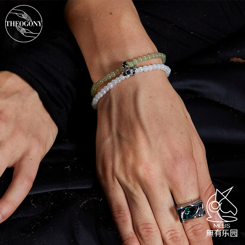 theogony密林豹尾绕珠双层手链女生高级生日礼物轻奢小众ins复古