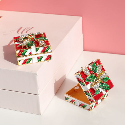 圣诞铃铛盒首饰盒戒指盒