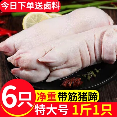 猪蹄生鲜冷冻农家散养猪前蹄后蹄整只大号新鲜生猪蹄猪爪顺丰包邮