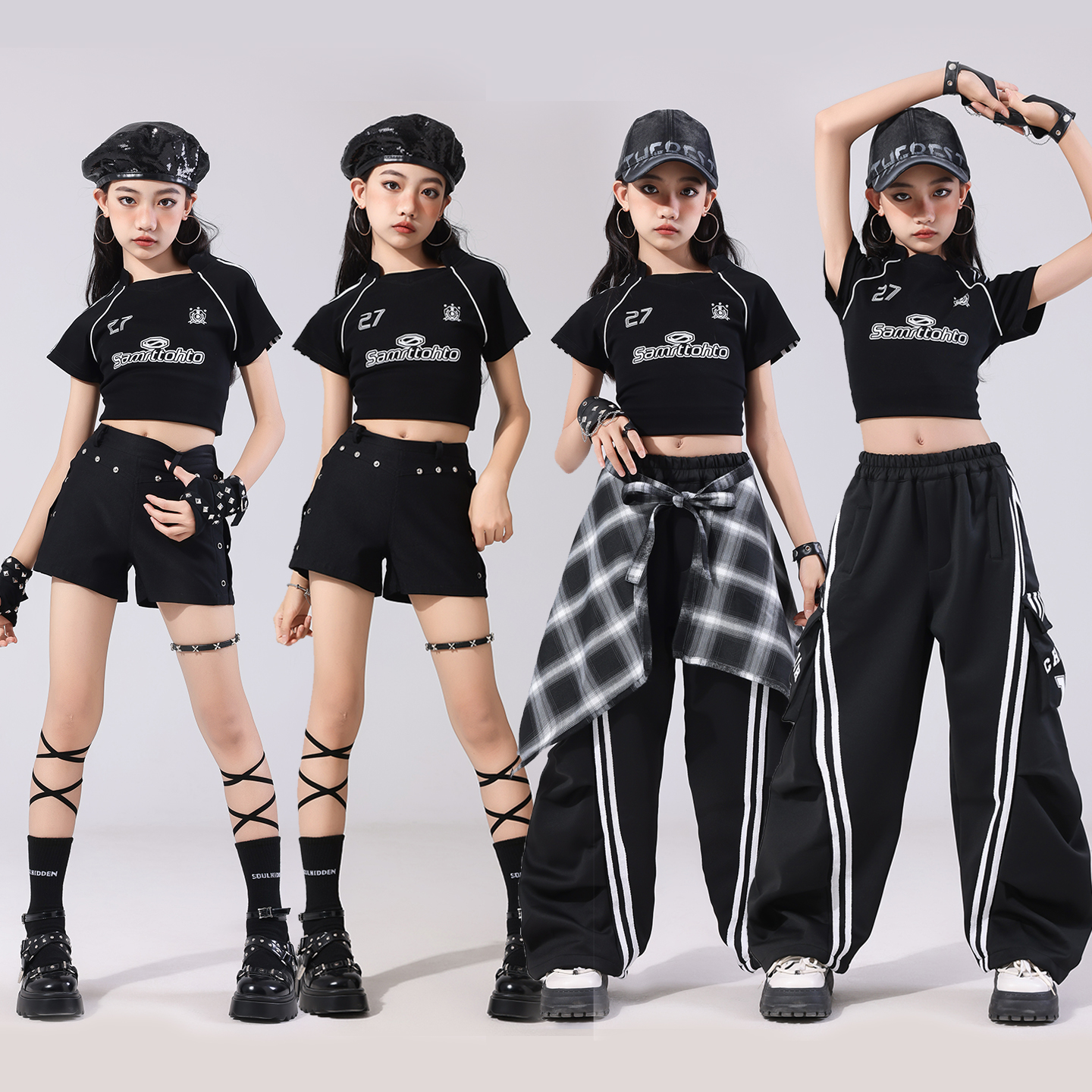 儿童爵士舞服装jazz女团打歌服