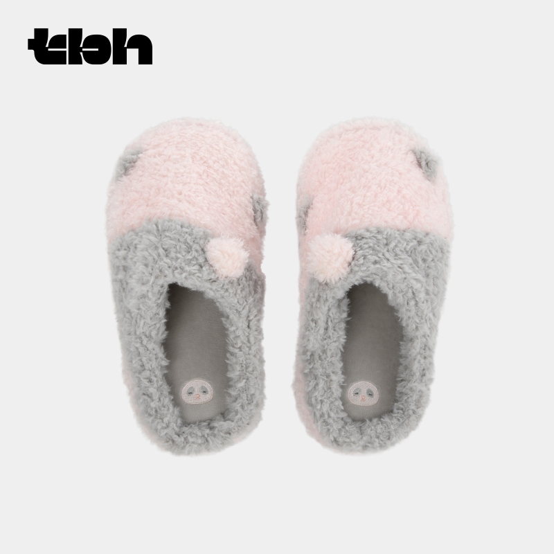 tbh野兽派立体造型毛绒拖鞋