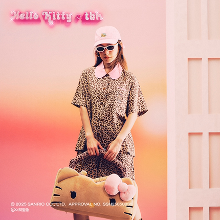 tbh野兽派家居Hello Kitty天丝棉家居服套装可外穿女士睡衣夏