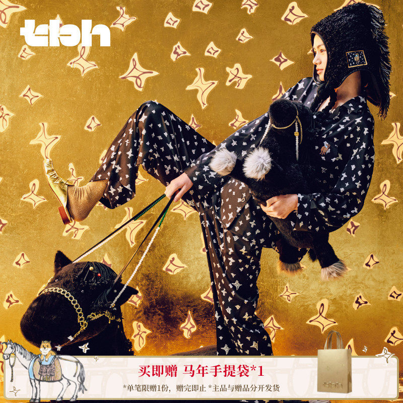 tbh野兽派家居马年限定星光缎家居服四季可外穿情侣睡衣女,女士内衣/男士内衣/家居服,睡衣/家居服套装,淘宝优惠券,粉丝福利购,淘宝优惠卷