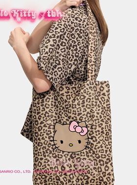 tbh野兽派家居三丽鸥Hello Kitty烫钻托特包女士单肩包购物袋