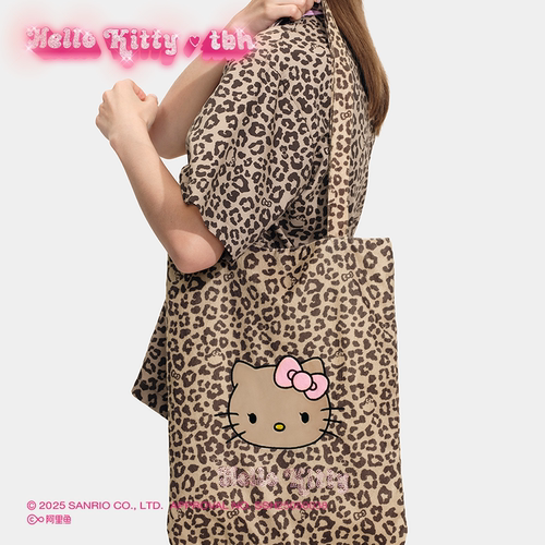 tbh野兽派HelloKitty全棉单肩包