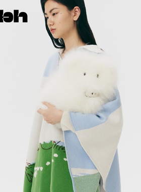 tbh野兽派家居X鄂尔多斯1980联名 山羊长绒刺绣抱枕公仔玩偶*