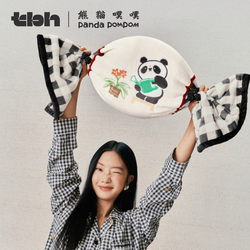 tbh野兽派二合一法兰绒毯/抱枕