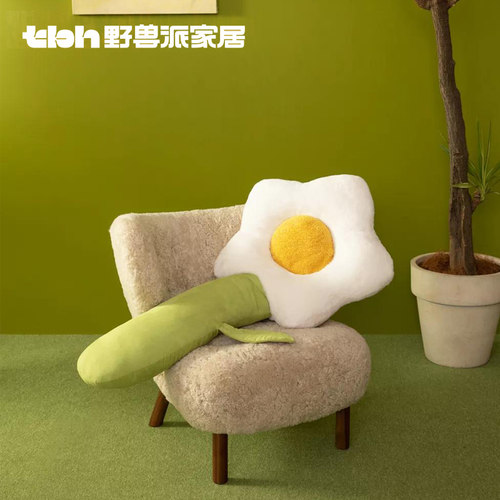 tbh野兽派家居一朵大花沙发抱枕