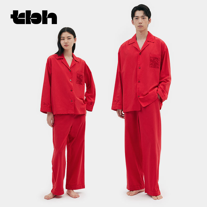 tbh野兽派家居服婚庆水柔棉睡衣