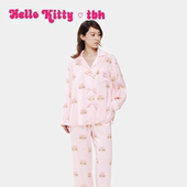 tbh野兽派家居三丽鸥Hello Kitty星光缎家居服套装 可外穿睡衣女夏