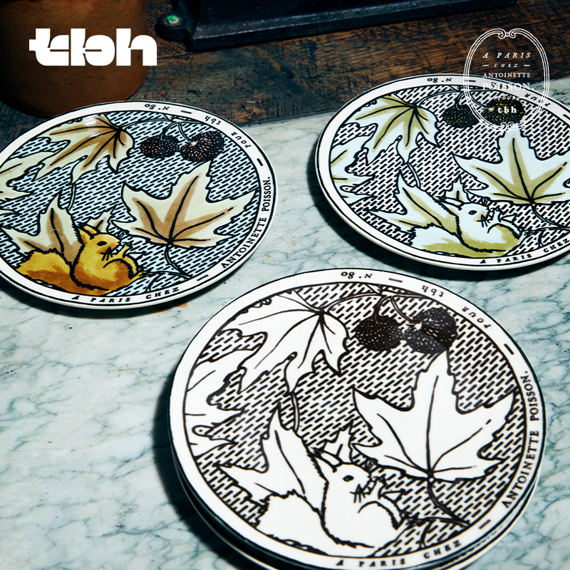 tbh野兽派家居梧桐工坊合作系列餐盘套装家用餐具组合碟子礼盒装