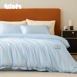 tbh野兽派家居床上四件套都市野兽黑豹夏季天丝印花床品套件