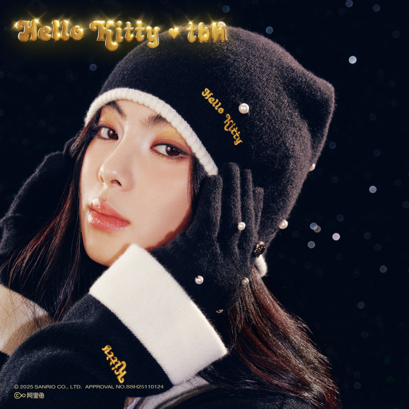 tbh野兽派HelloKitty羊绒冷帽