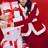 tbh野兽派家居Hello Kitty丝绒毛绒绗棉双面秋冬保暖背心马甲女