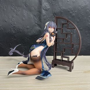 新品国产碧蓝航线舰娘吾妻可畏天狼星手办旗袍动漫美少女模型摆件