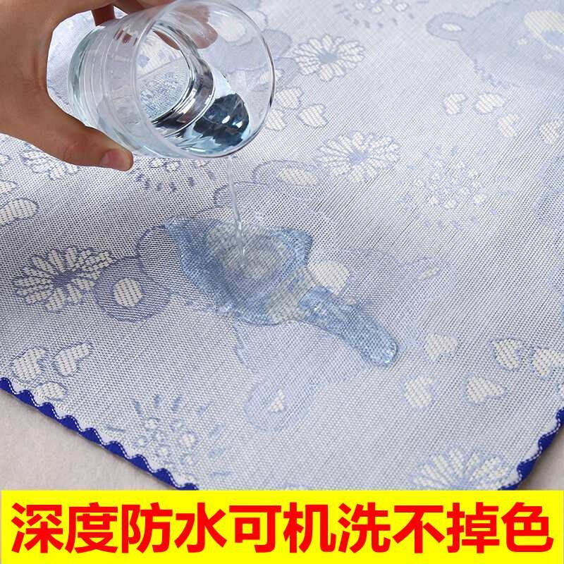 婴儿夏季冰丝凉席隔尿垫防水可洗大号新生儿双面水晶绒隔尿床垫提