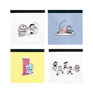 GreenFlash哆啦A梦限定款方型便签本彩色动漫主题印花内页易撕便携备忘日程规划清单待办事项