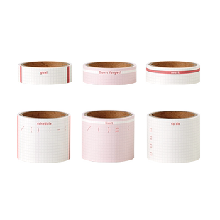 不是闷推荐 MARKS旗舰店DAIGO isshoni待办事项卷式便签贴可撕线2.5mm方格纹纸胶带手帐装饰备忘奶油色