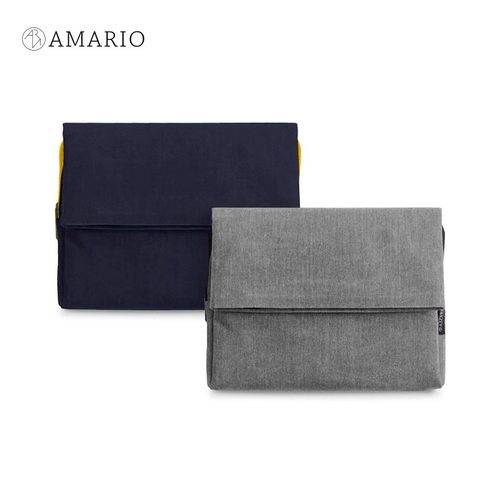 进口AMARIO10寸平板电脑数码收纳内胆手拿两用包展开可收纳13寸笔记本电脑男女抗水耐用布